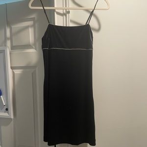 Urban Outfitters black rhinestone trim dress